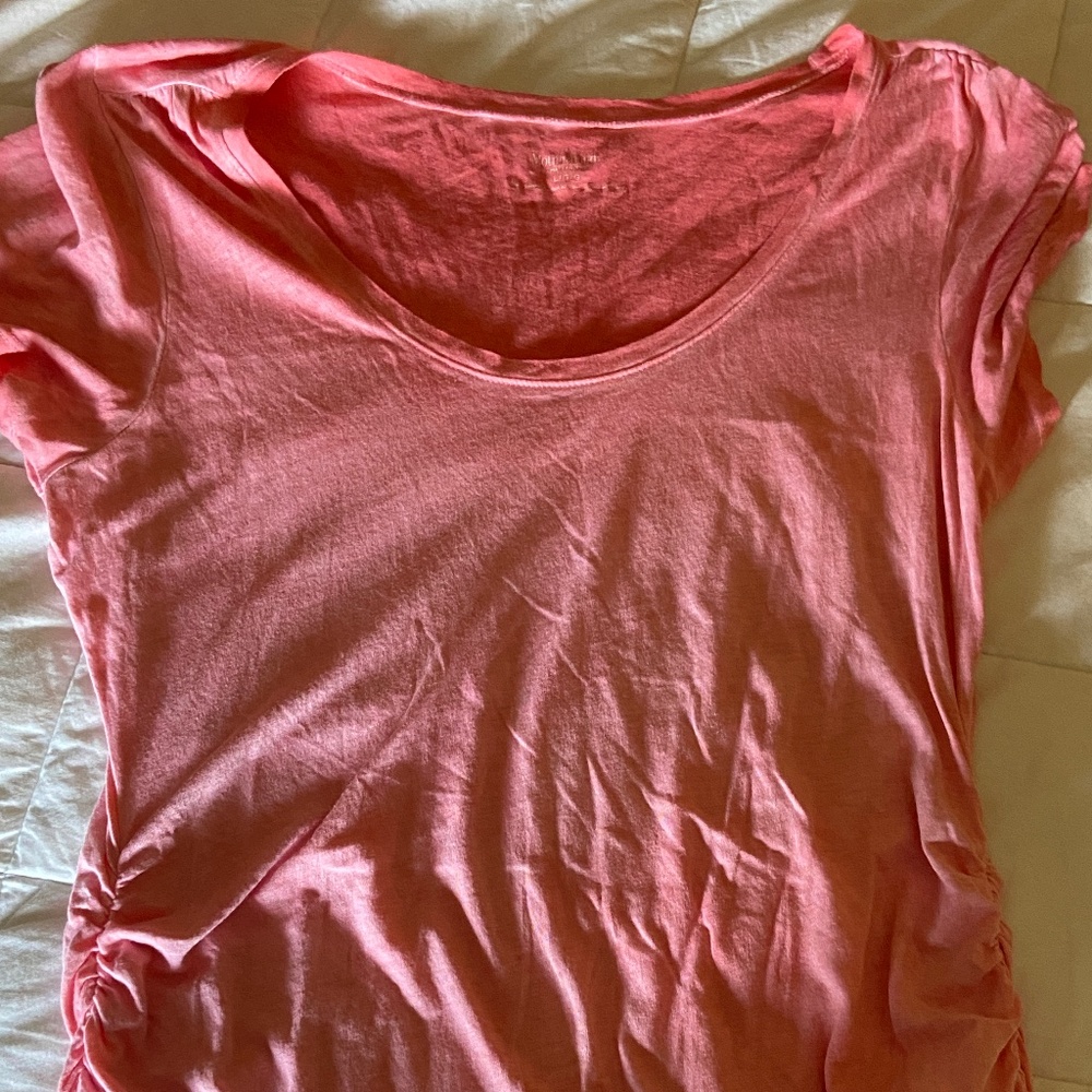 Coral old navy maternity garment dyed tee